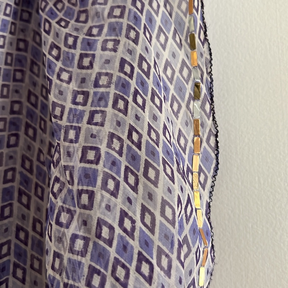 Rozae Nichols blouse with gold accents - Picture 5 of 7